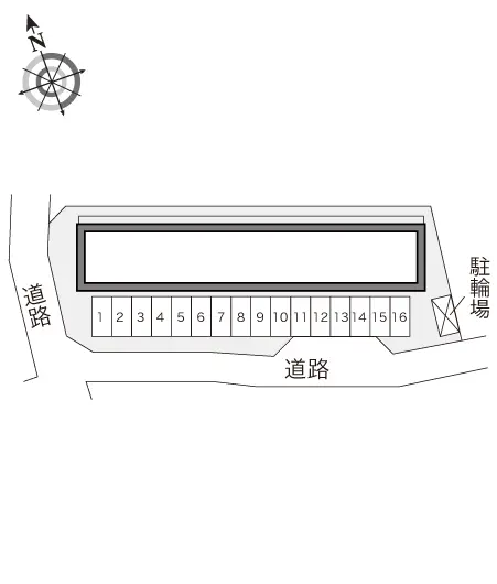 ★手数料０円★宇都宮市一の沢２丁目　月極駐車場（LP）